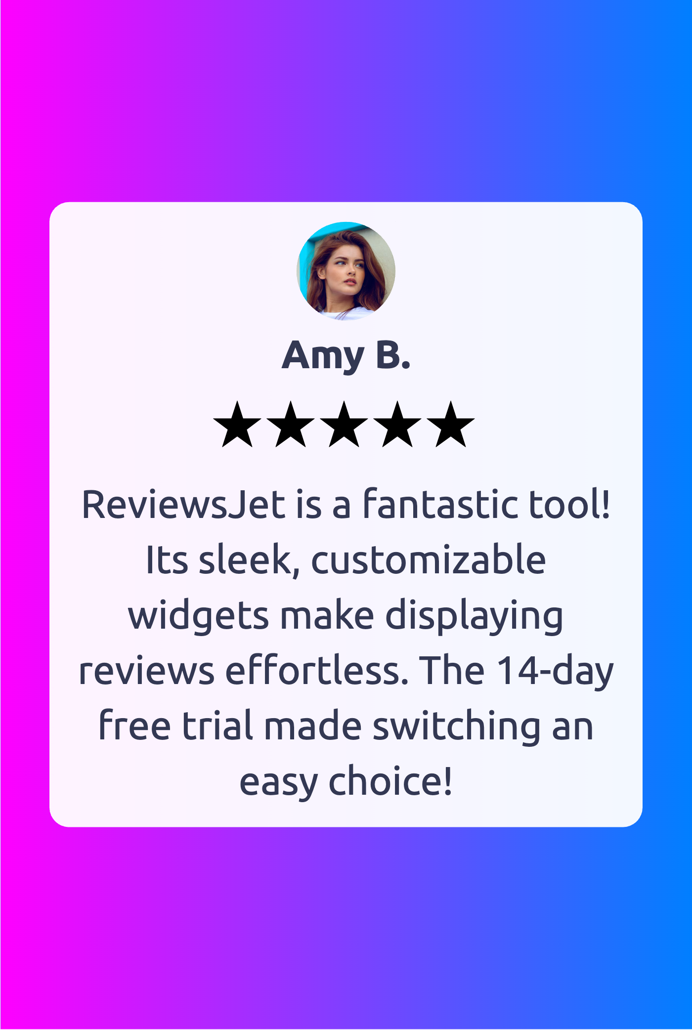 Generate review image with ReviewsJet